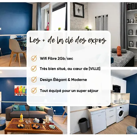 Parrots-porte D'orleans-wifi By La Cle Des Expos In Apartment *